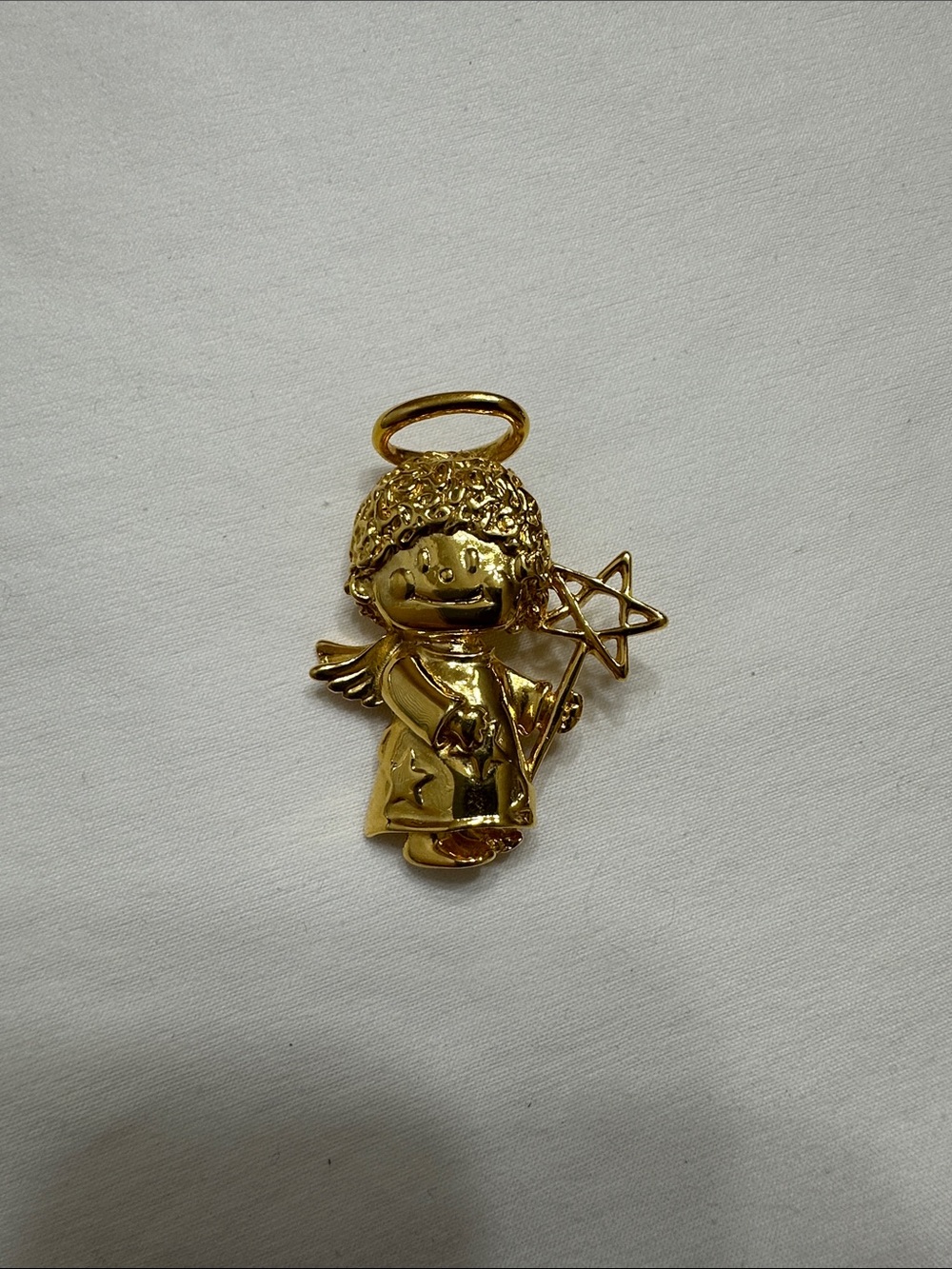 Gold Angel Charm Pendant - Women Jewelry